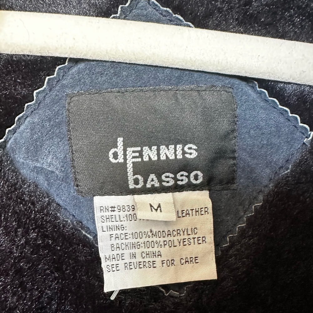 Penny Lane Vintage Suede Leather Faux Fur Oversized ButtonUp Jacket Dennis Basso - Picture 5 of 10